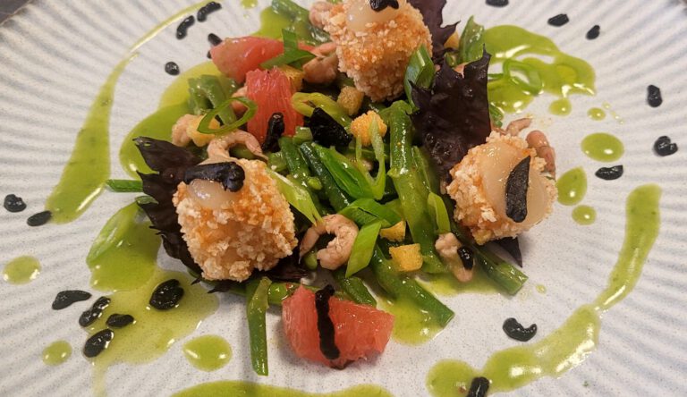 202606 amartform.studio paris ferrandi green bean salad with shrimp arancini